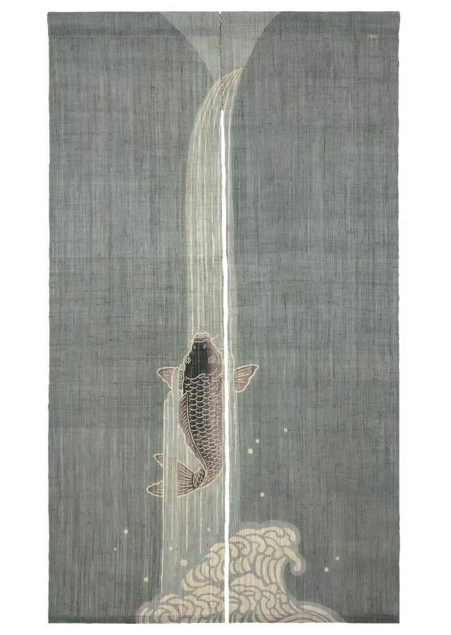 のれん「鯉の滝登り」