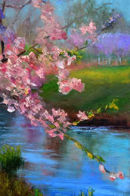 Sakura in the city park