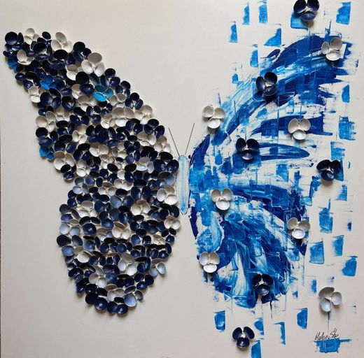 Butterfly Matrix Shell Blue