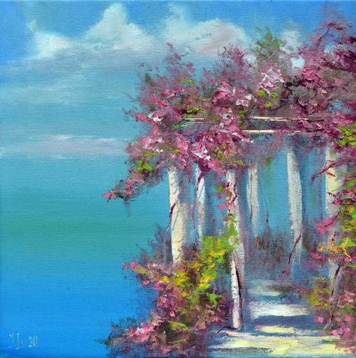 Blooming terrace