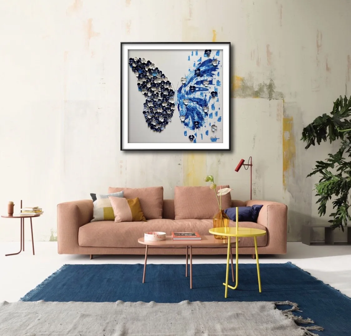 Butterfly Matrix Shell Blue
