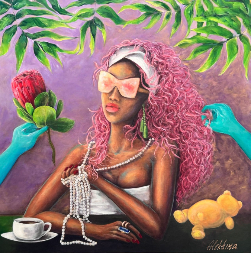 LADY pink glasses