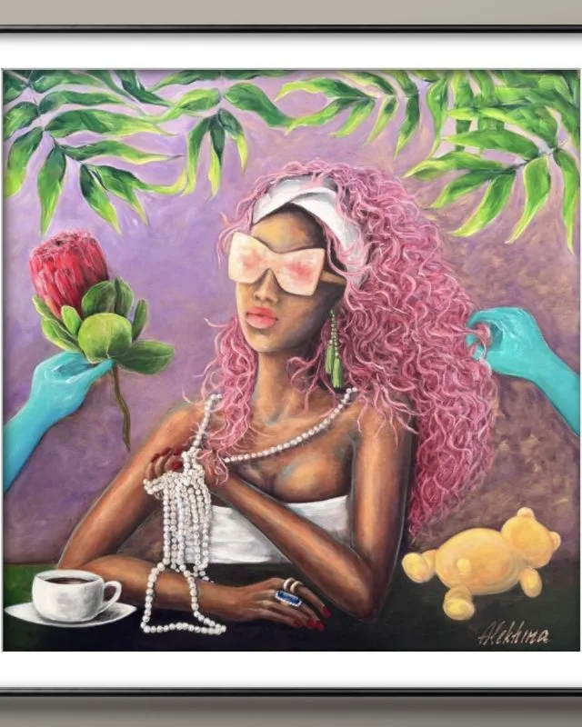 LADY pink glasses