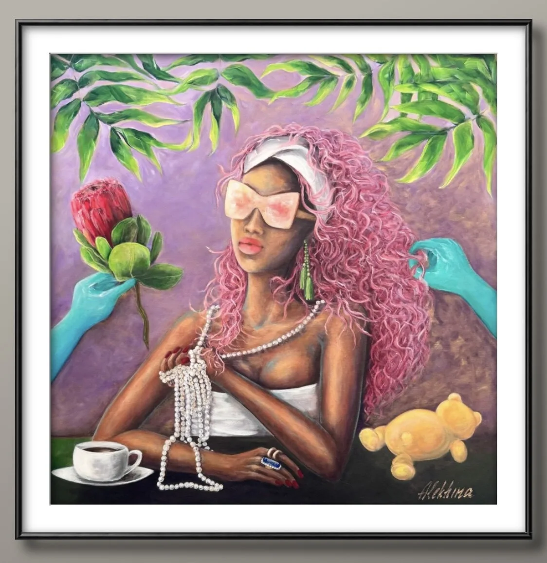 LADY pink glasses