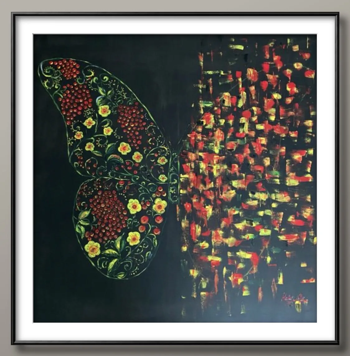 Butterfly Matrix Khokhloma