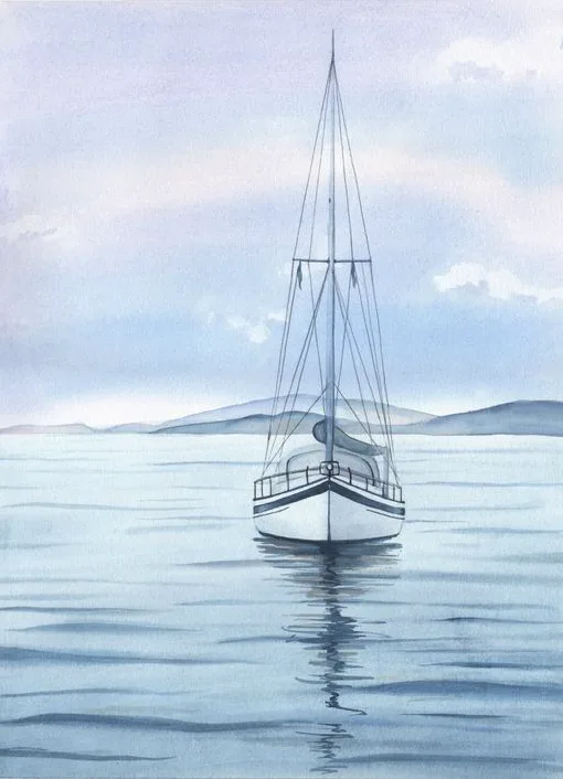 Morning Sailboat