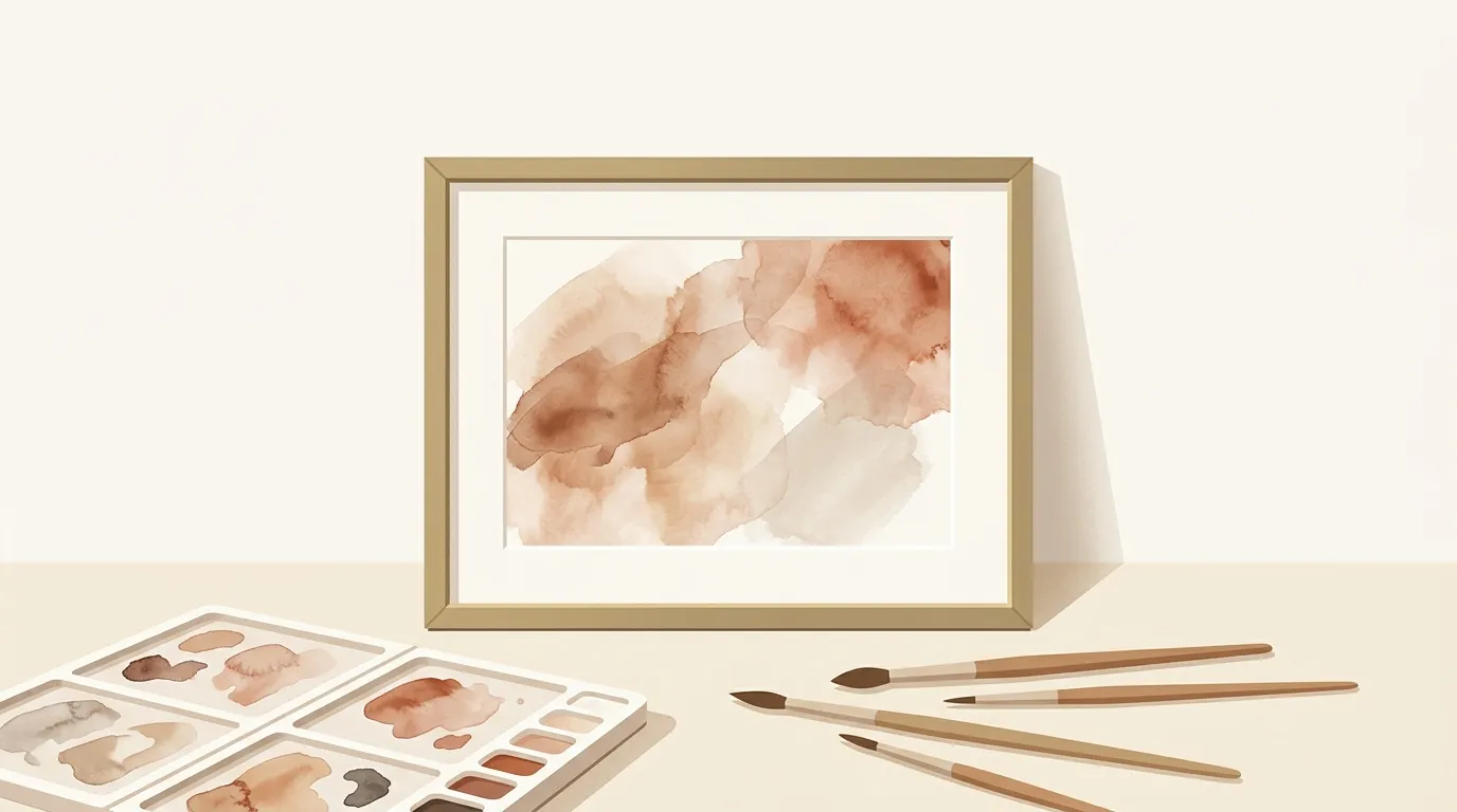 透明感のある水彩画のイメージ（イラスト）