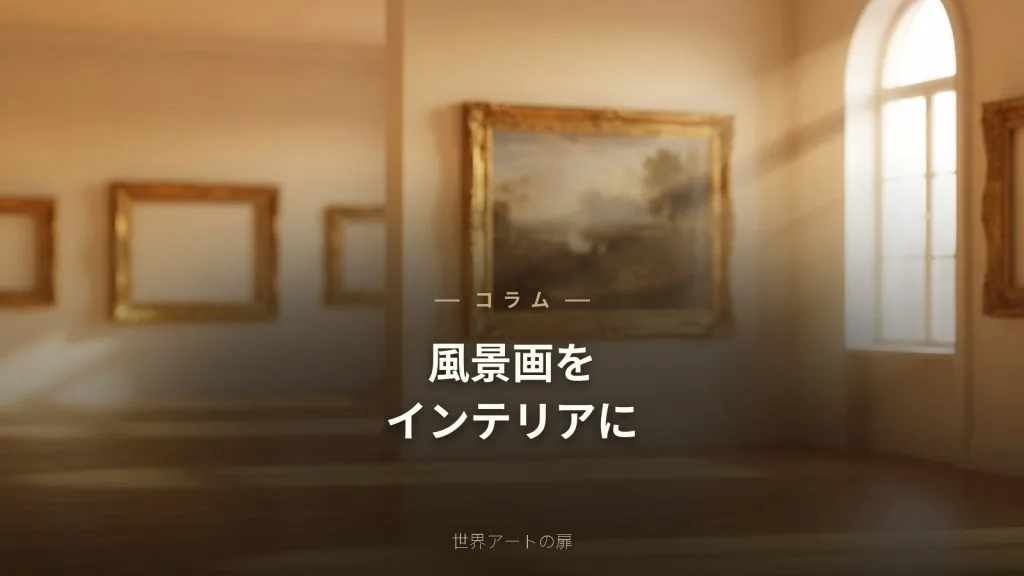 風景画をインテリアに取り入れるコツ|部屋に開放感を