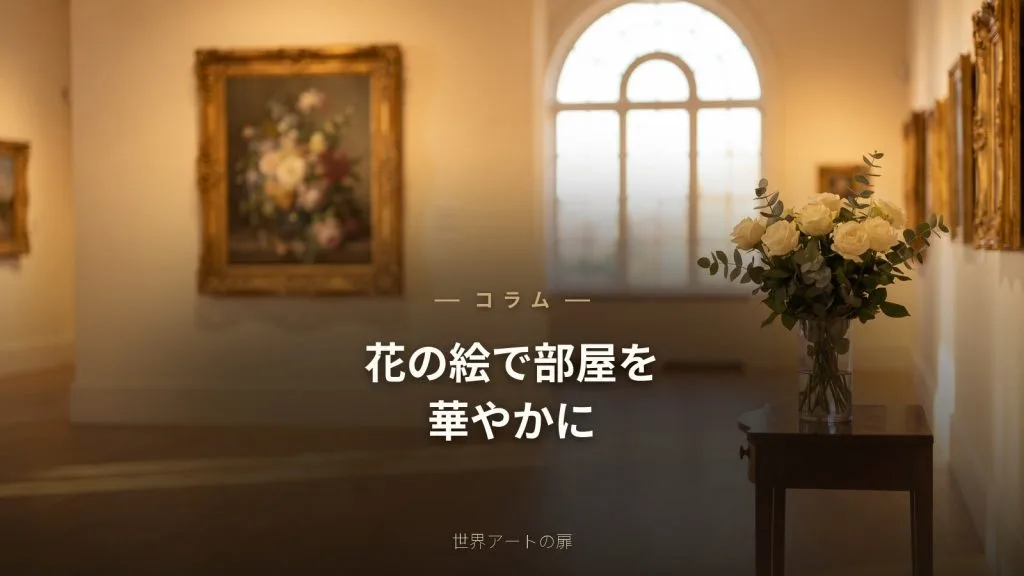 花の絵(フラワーアート)で部屋を華やかにするコツ