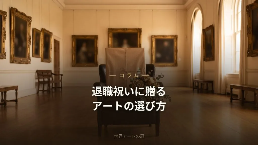退職祝い・記念に贈るアートの選び方｜感謝を込めた一枚