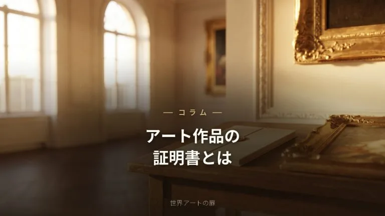 アート作品の証明書とは？役割と保管の大切さ